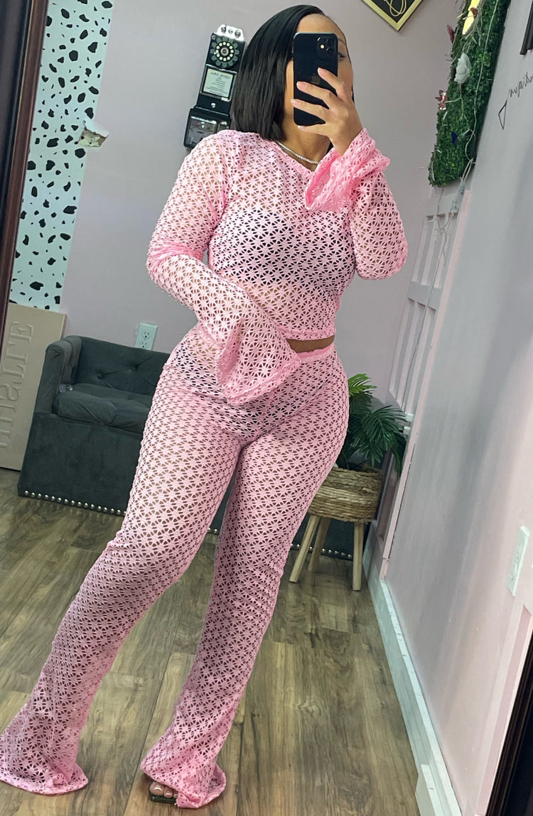 What A Night 2 Piece Set (Pink)