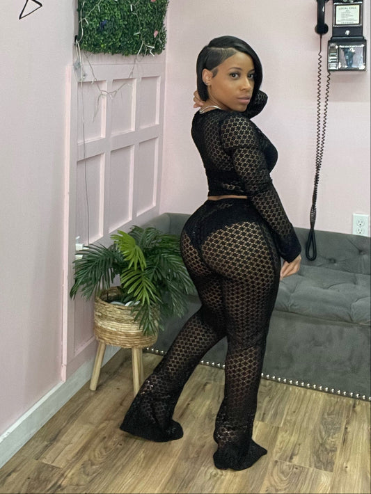 What A Night 2 Piece Set (Black)