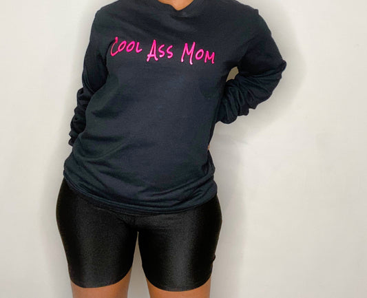 C.A.M Long Sleeve “Running Errands” (Black/Hot Pink) Tee