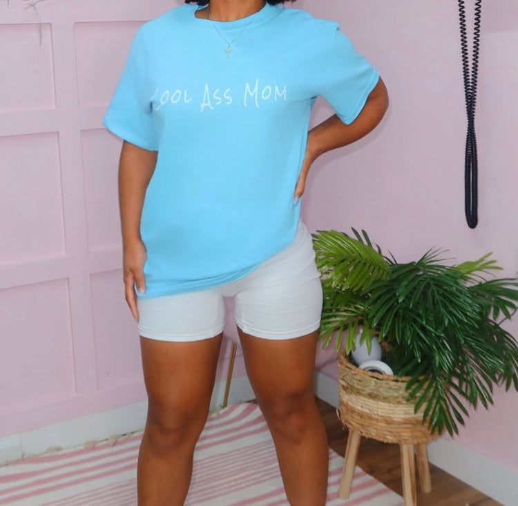 C.A.M “Running Errands” (Baby Blue/White) Tee