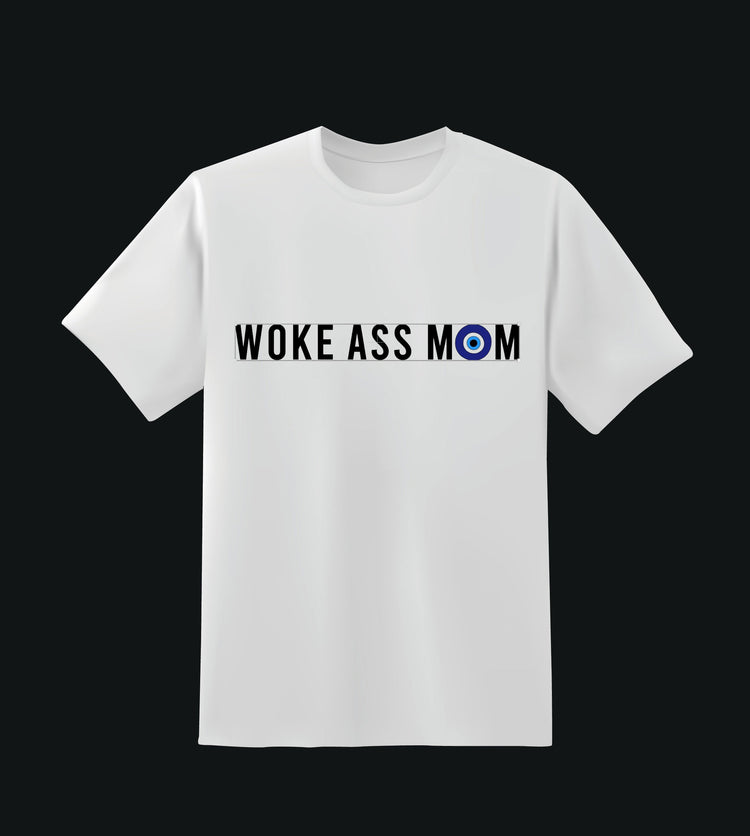 Woke Ass Mom Tee (White)